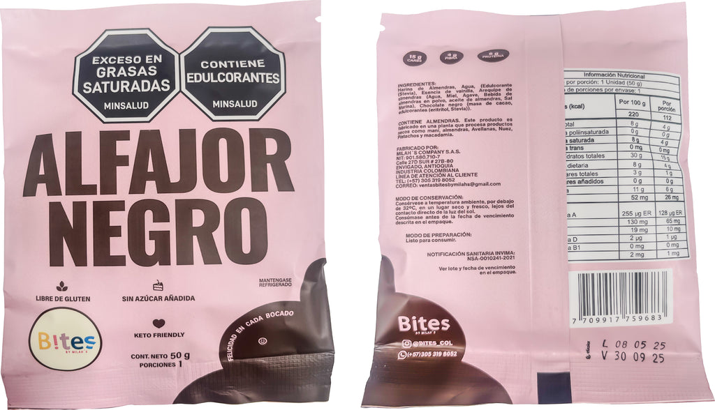 PACK ALFAJOR NEGRO x6