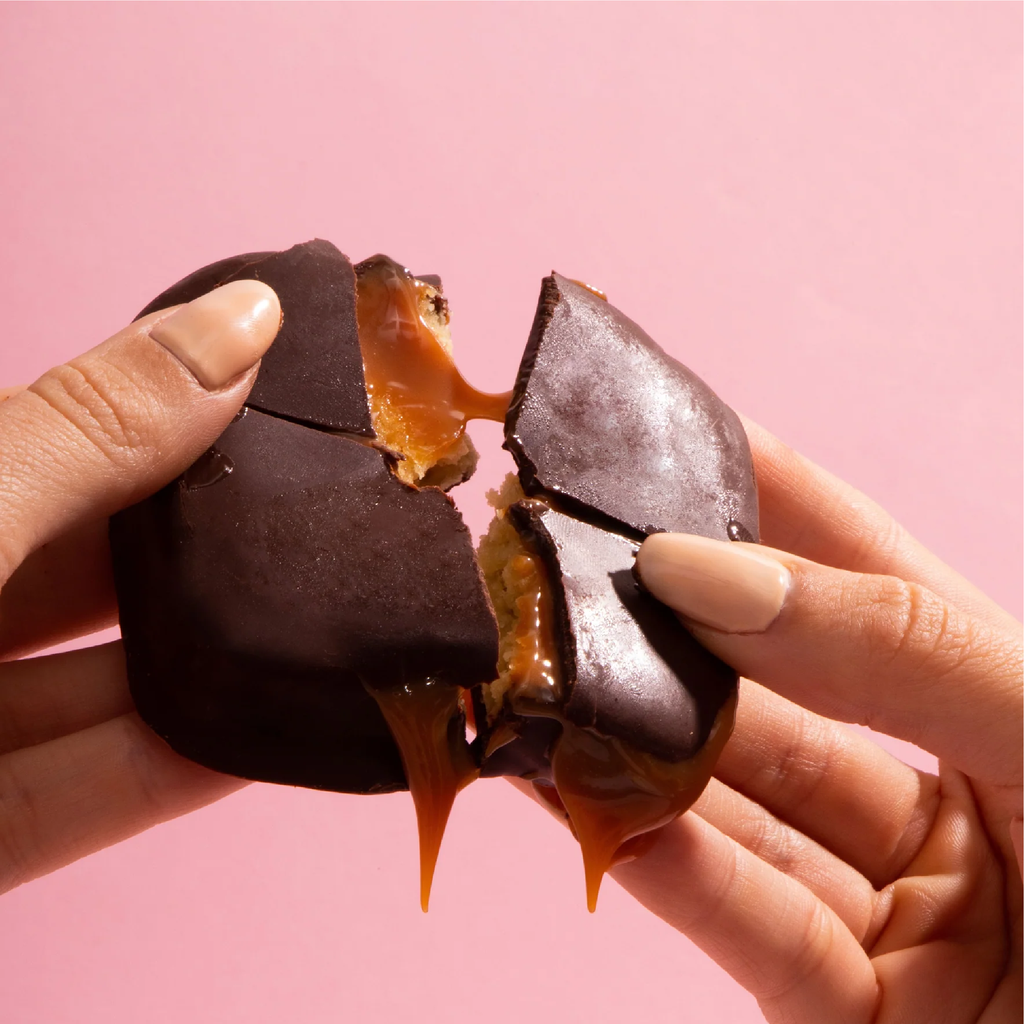 Blondie de macadamia negro