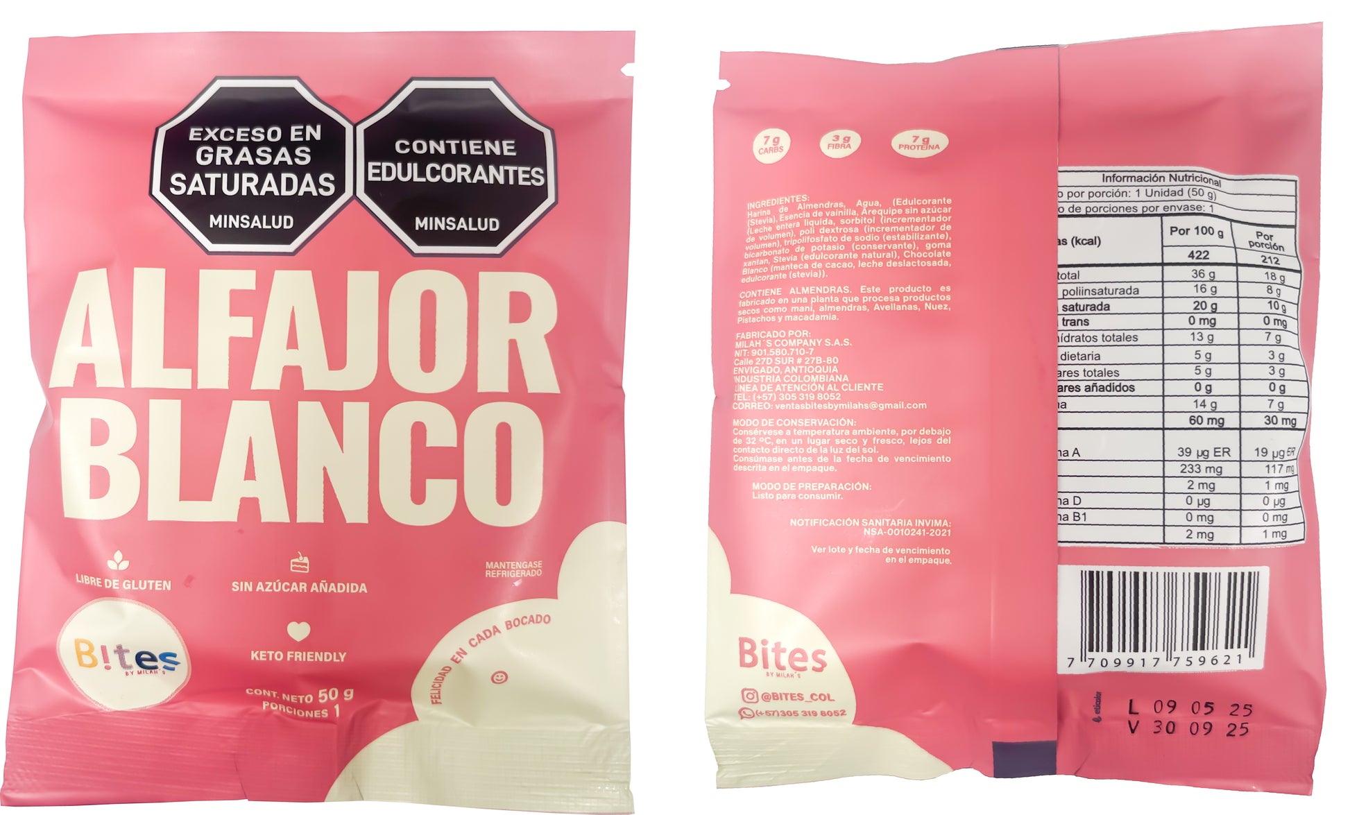 PACK ALFAJOR BLANCO  X6